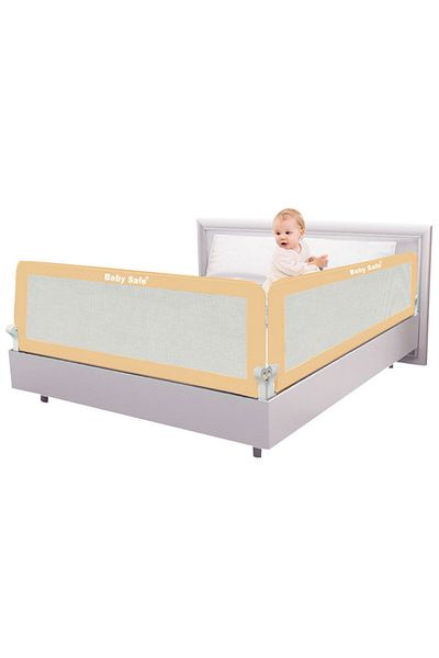 BabySafe Baby Safe Safety Bed Rail - (120X42cm) Khaki