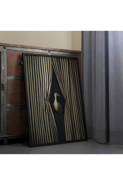 ARTCASTLE Tablou înrămat în lemn Pasăre elegantă