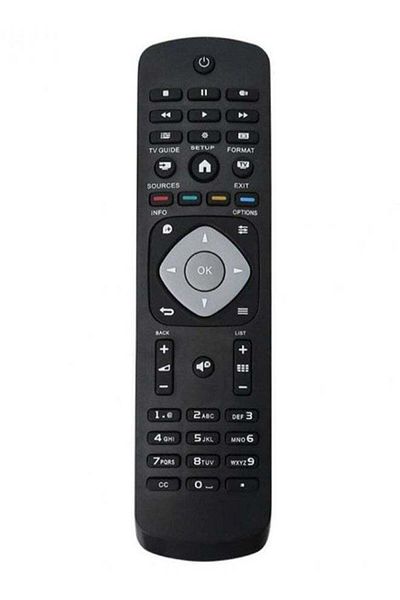 erorex Universal Philips TV Remote Control Black