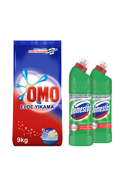 Omo Afet Yardım Elde Yıkama Leke Çıkarıcı Ve Domestos Çamaşır Suyu