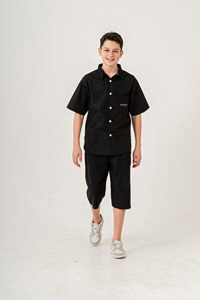 Pi Pengai Boy's 2 Piece Set (Shirt+ Bermuda)