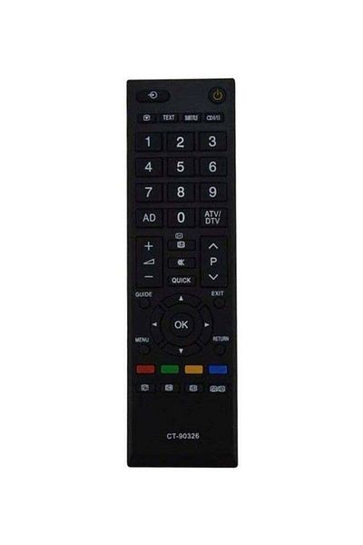erorex Remote Control For Toshiba Smart LED HD TV Black