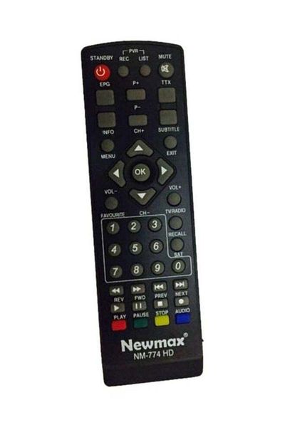 erorex Remote Control For Satellite Receiver Black