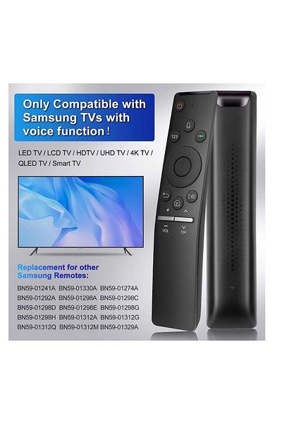 erorex Voice Replacement For Samsung Smart Tv Remote – Bn59-01266A With Voice Function