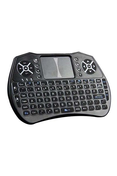 erorex Wireless Keyboard Remote Control With Touchpad For Smart TV Black