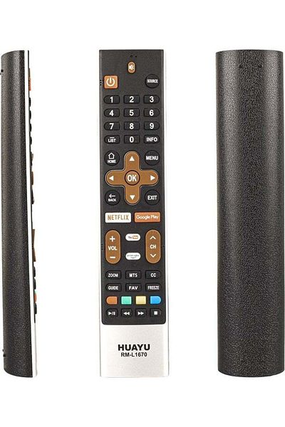 erorex Kl Skyworth Panasonic Sanyo Motorola Thomson Netflix Google Play Remote Control with Button