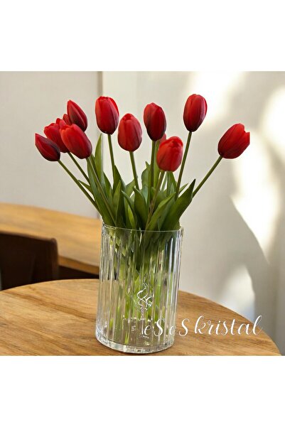 es es kristal CAM KESME VAZO ŞEFFAF / DİK KESME /20 CM