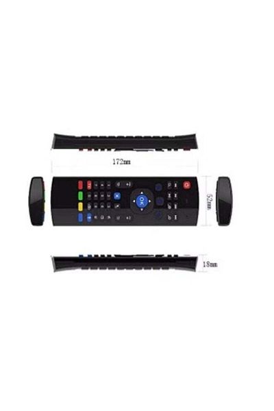 erorex 2.4G Wireless Keyboard Mouse Wireless Remote Control with Build In Mic for Android TV Box