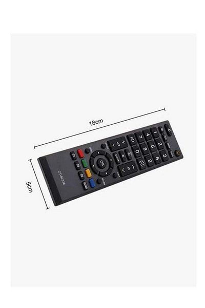 erorex Smart TV Remote Control For Toshiba Black