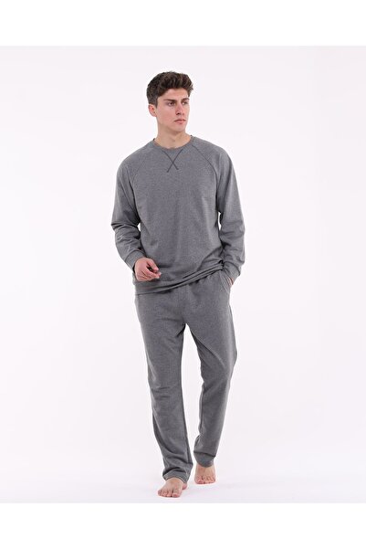 YHGTEKSTİL karyoka dikişli pijama takımı erkek 2 iplik mevsimlik pijama takımı