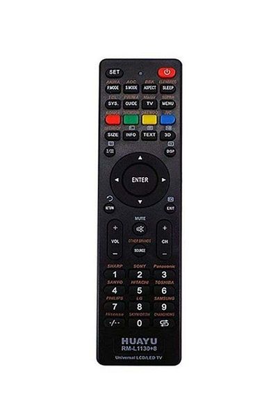 erorex Universal Remote Control For All Lcd Led Tv Black