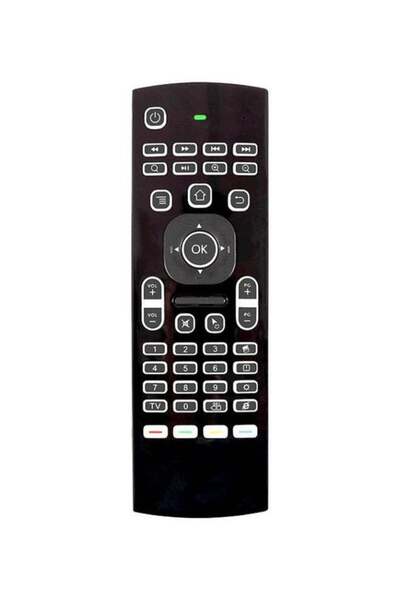 erorex 2-In-1 Remote Control And Keyboard For Android TV Box X96/H96 Black/Grey