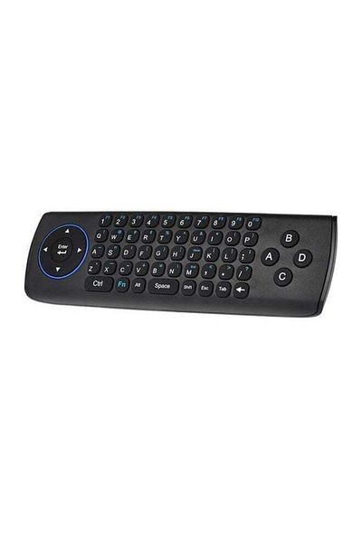 erorex Wireless Keyboard Remote Control For Smart TV Black