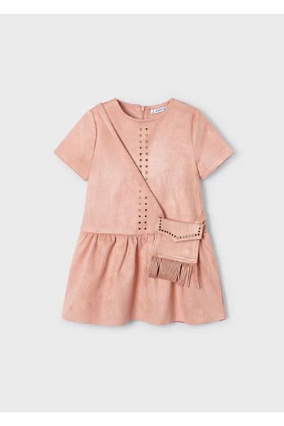 MAYORAL Nubuck Girls' Dress and Bag Set - 4984