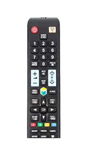 erorex Tv Remote Control For Samsung Smart 3D Black