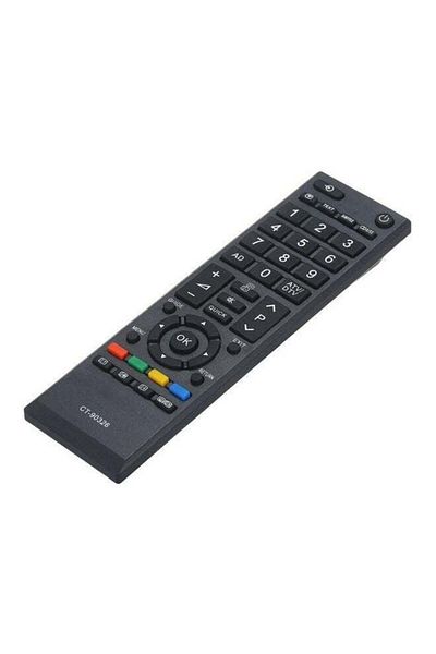 erorex جهاز تحكم عن بعد لاسلكي بالأشعة تحت الحمراء لتلفزيون LCD من Toshiba CT-90326 باللون الأسود