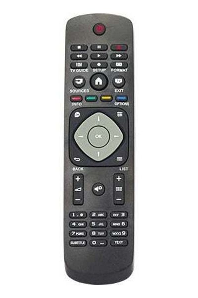 erorex Philips 24Phk5210/12 Compatible Led TV Remote Control Black