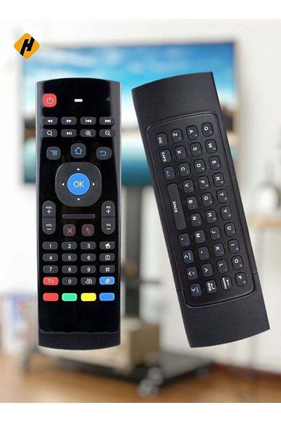erorex Wireless Remote Control Keyboard For Android TV Black