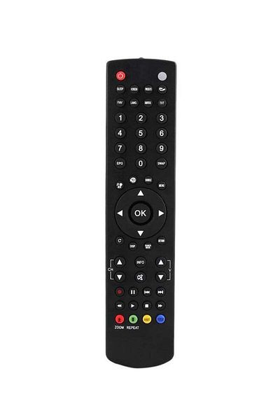erorex جهاز تحكم عن بعد محمول عالمي للتلفزيون الذكي بديل لجهاز التحكم RC1910 TV باللون الأسود