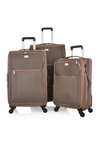 New Travel Soft Luggage Set 3 Pieces, Fabric Material with Carry On Cabin Luggage, Size 28/24/20 Inch 8911/3P