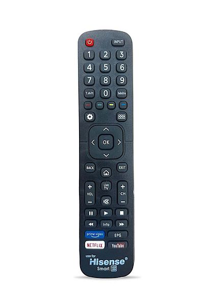 erorex Remote control for Hisense Smart LCD LED TV, black