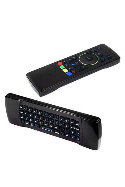 erorex Wireless Keyboard Remote Control For Smart TV Black