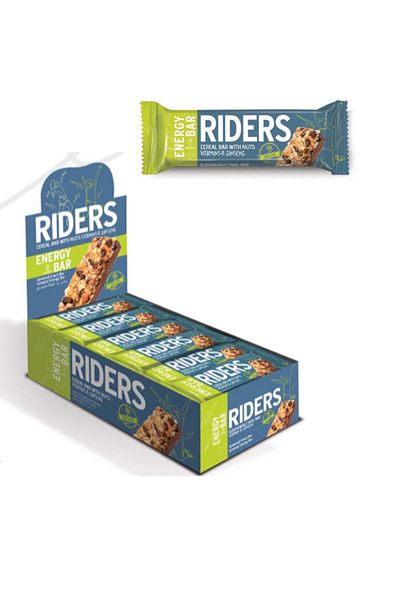 GRANIO Riders Energy Bar Vitamin & Ginseng Nut Cereal Bar 40 Gr×24 Pieces
