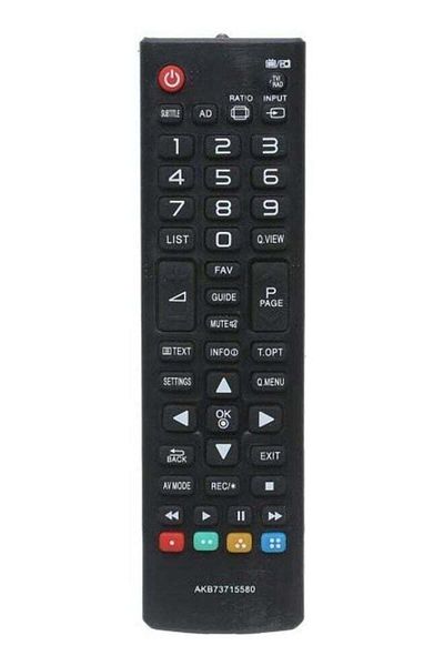 erorex Remote Control For Lg Tv Black