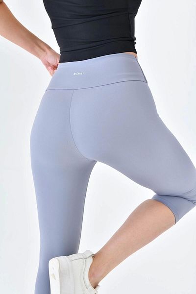 EMNY High Waisted Capri Below Knee Leggings Capri