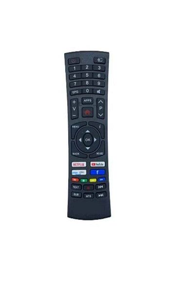 erorex Replacement Universal Remote Control For Impex LED LCD Smart TV Black