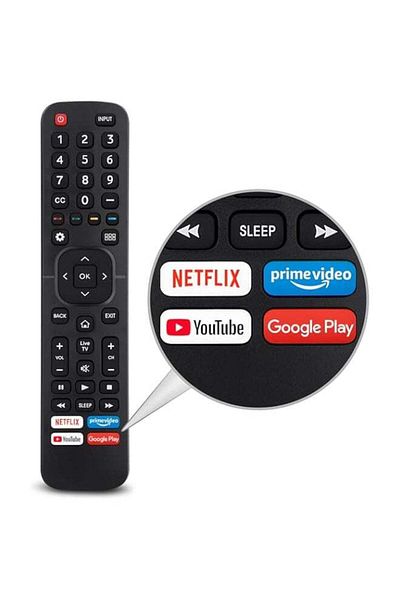 erorex OMAIC Universal Remote Control for Hisense Smart TVs（010）