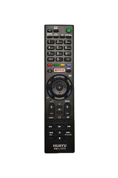 erorex Remote Control For Sony Smart TV Black/Red/Yellow