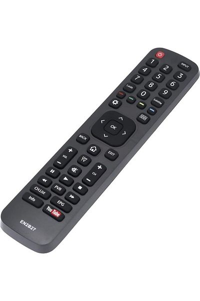 erorex Remote Control For Hisense Smart, LCD, LED Television Sets Black