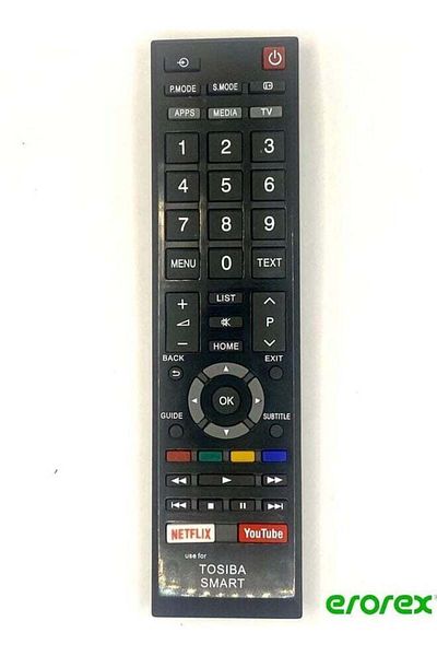 erorex Replacement Remote Control for Toshiba Smart Tvs Model CT-8547