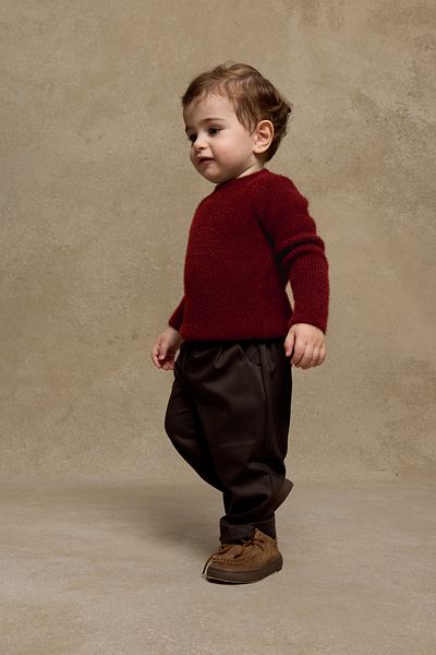Fahhar Kids Pulover moale Burgundy