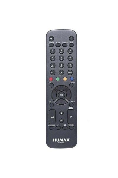 erorex Satellite Receiver Remote Control For Humax Black
