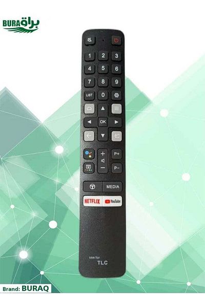 erorex Remote Control For TCL Smart, LCD, LED TV black