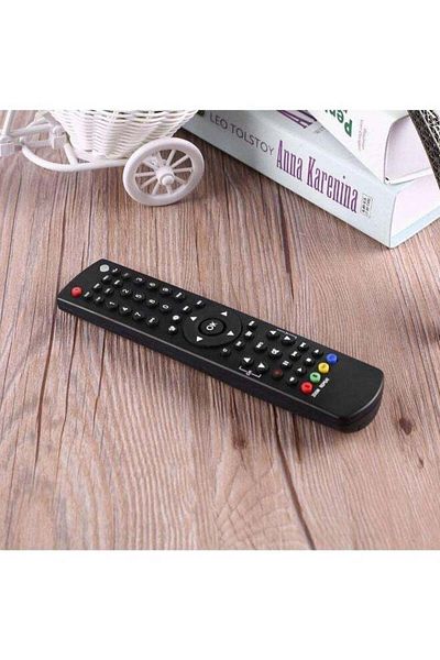 erorex جهاز تحكم عن بعد محمول عالمي للتلفزيون الذكي بديل لجهاز التحكم RC1910 TV باللون الأسود
