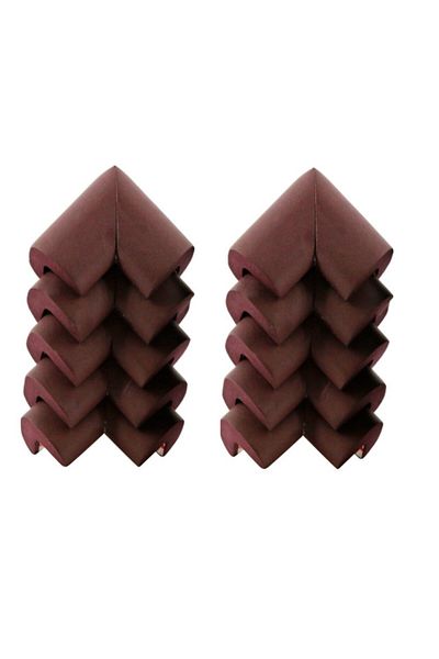 BabySafe Baby Safe - Furniture Corner Bump Guards - Set of 10 - Brown