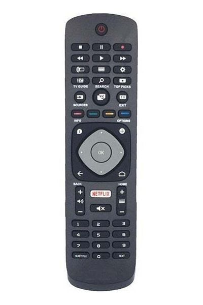erorex جهاز التحكم عن بعد للتلفزيون LED بزر Netflix أحمر من Philips