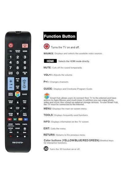 erorex vtinvan Unversal Remote Control for Samsung LCD LED HDTV Smart TV