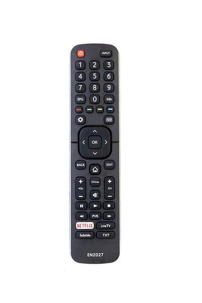 erorex Remote Control For Hisense Smart LED TV Black