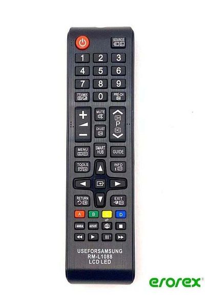 erorex Replacement Wireless Universal Tv Remote Control For Samsung Hd Led Smart Tv Black