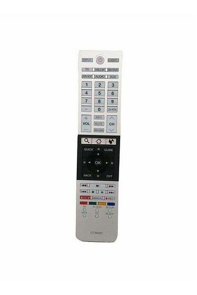 erorex Universal Remote Control For Toshiba Smart Tvs Black White