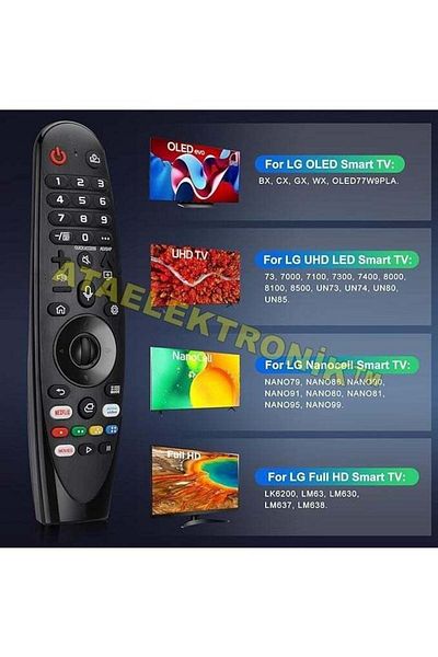 erorex Ata Electronics LG Compatible Magic Voice Command - Air Mouse Remote Control