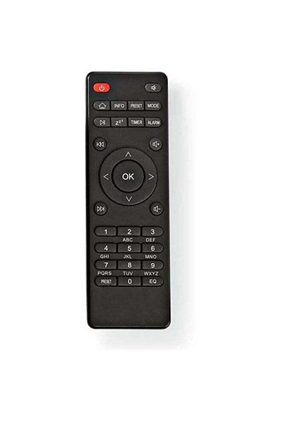 erorex Nedis RDINRC300BK Replacement Remote Control, Black