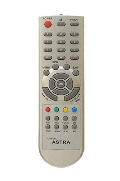erorex Remote Control A29026 For Astra Receiver 7000/8000/8400/8500/9000/9500, Silver
