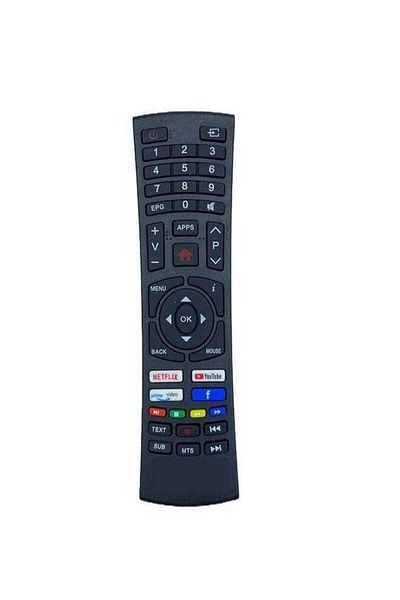 erorex Replacement Universal Remote Control For Impex LED LCD Smart TV Black