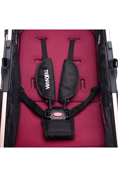 TEKNUM Teknum 3 in 1 Pram stroller with Sunveno Fashion Diaper Tote Bag-Wine