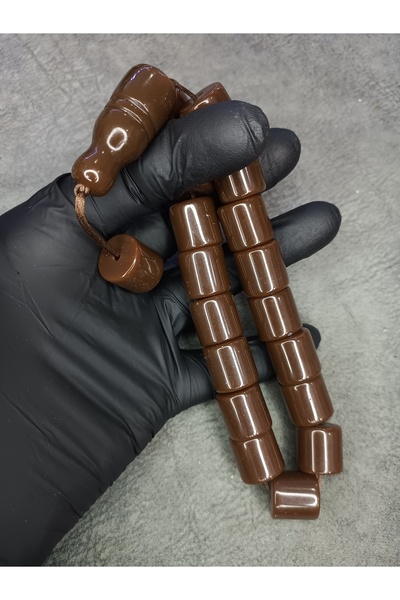 Mos Tespih Mascot Cutting High End Powder Amber Prayer Beads